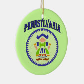 Pennsylvania Dutch Keramisch Ornament (Rechts)