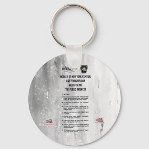 Pennsylvania en New York Central Railroad Merger Sleutelhanger