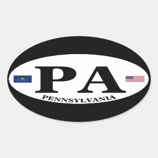Pennsylvania Euro-Style Oval Sticker