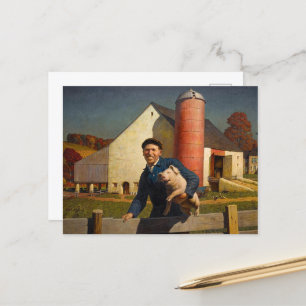 Pennsylvania Farmer door Newell Convers Wyeth Briefkaart