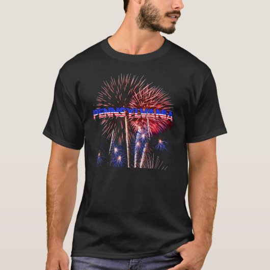 Pennsylvania Fireworks T-shirt (Voorkant)