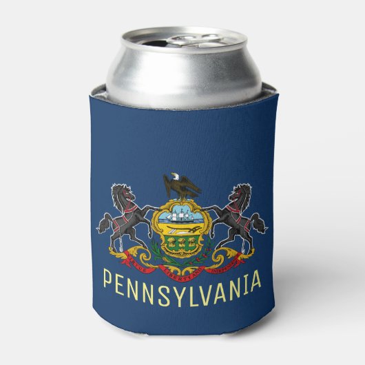Pennsylvania Flag Blikjeskoeler (Blikje Voorkant)