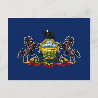 Pennsylvania flag briefkaart
