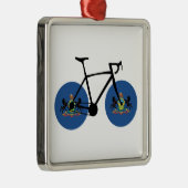 Pennsylvania Flag Cycling Metalen Ornament (Rechts)
