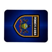 Pennsylvania Flag Magneet (Horizontaal)