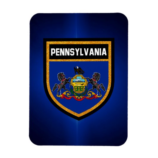 Pennsylvania Flag Magneet (Verticaal)