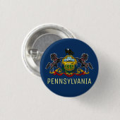 Pennsylvania Flag Ronde Button 3,2 Cm (Voorkant /achterkant)