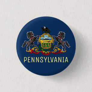 Pennsylvania Flag Ronde Button 3,2 Cm