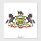 Pennsylvania flag sticker (Vel)