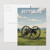Pennsylvania Gettysburg Travel Briefkaart (Voorkant / Achterkant)