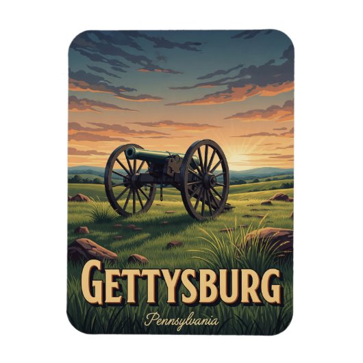 Pennsylvania Gettysburg Travel Magneet (Verticaal)