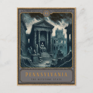 Pennsylvania   Gotische kunst Briefkaart