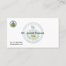 Pennsylvania Great Seal Visitekaartje