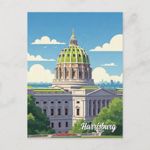 Pennsylvania Harrisburg Reizen Briefkaart