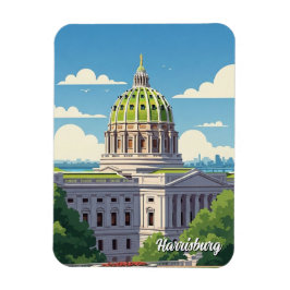 Pennsylvania Harrisburg Reizen Magneet