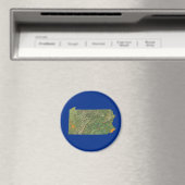 Pennsylvania Kaart Magnet Magneet (Insitu (Vaatwasser))