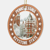 Pennsylvania Keramisch Ornament (Links)