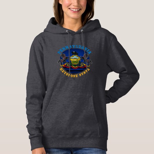 PENNSYLVANIA KEYSTONE STATE FLAG HOODIE (Voorkant)
