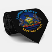 PENNSYLVANIA KEYSTONE STATE FLAG STROPDAS (Opgerold)