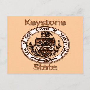 Pennsylvania Keystone State Seal Briefkaart