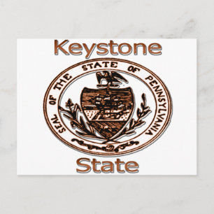 Pennsylvania Keystone State Seal Briefkaart