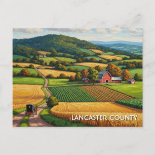 Pennsylvania Lancaster County Reizen Briefkaart