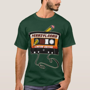 Pennsylvania Limited Edition Cassettebandje Vintag T-shirt