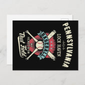 Pennsylvania Lock Haven Baseball Briefkaart (Voorkant / Achterkant)