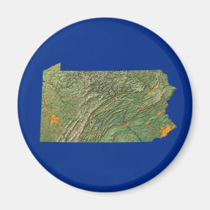 Pennsylvania Map Magnet Magneet