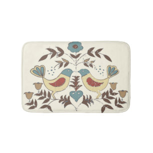 Pennsylvania Nederlands Amish Hex teken vogel amer Badmat