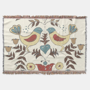 Pennsylvania Nederlands Amish Hex teken vogel amer Deken