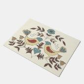 Pennsylvania Nederlands Amish Hex teken vogel amer Deurmat (Schuin)