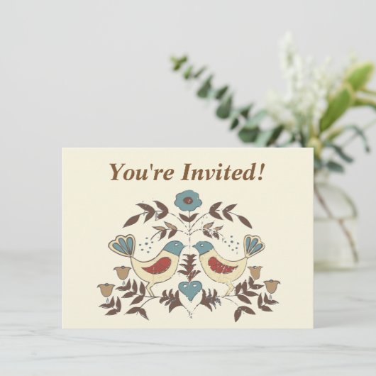 Pennsylvania Nederlands Amish Hex teken vogel amer Kaart (Staand voorkant)