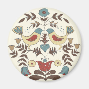 Pennsylvania Nederlands Amish Hex teken vogel amer Magneet