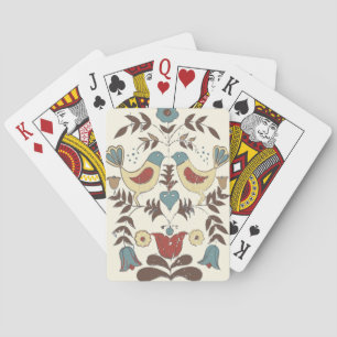 Pennsylvania Nederlands Amish Hex teken vogel amer Speelkaarten