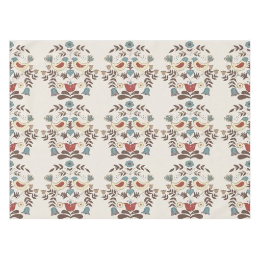 Pennsylvania Nederlands Amish Hex teken vogel amer Tafelkleed (Voorkant (Horizontaal))