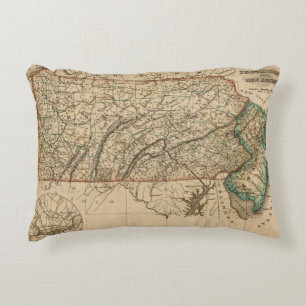 Pennsylvania, New Jersey Decoratief Kussen