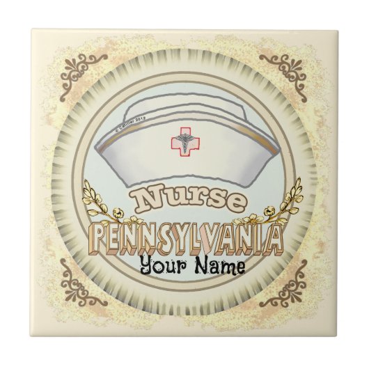 Pennsylvania Nurse Tegeltje (Voorkant)