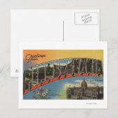 Pennsylvania (Overheidskapitaal/Bloem) Briefkaart (Voorkant / Achterkant)