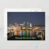 Pennsylvania Pittsburgh West End Briefkaart (Voorkant / Achterkant)
