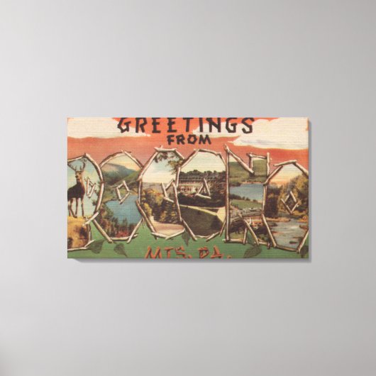 Pennsylvania - Pocono Mountians Canvas Afdruk (Voorkant)