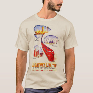 Pennsylvania Railroad Broadway Limited Streamliner T-shirt