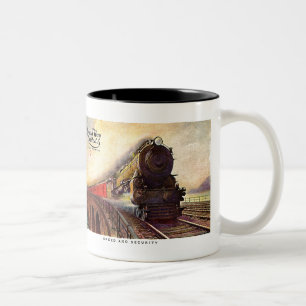 Pennsylvania Railroad Broadway Limited Tweekleurige Koffiemok