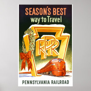 Pennsylvania Railroad, de beste manier om te reize Poster