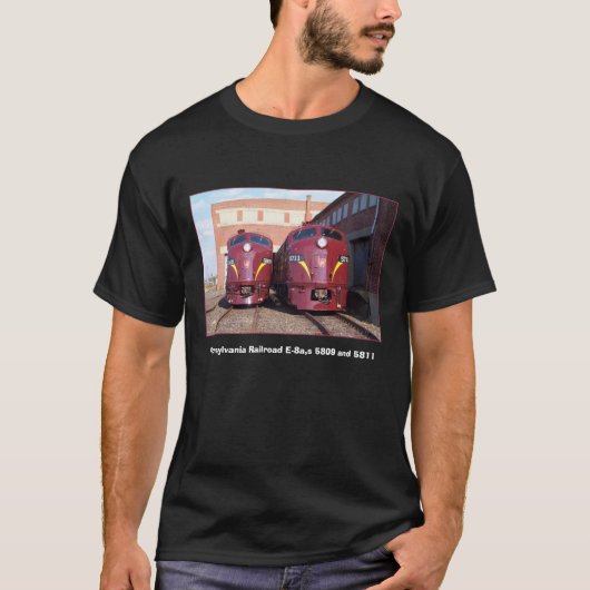 Pennsylvania Railroad E-8a,s (JTFS) 5809 en 5711 T-shirt (Voorkant)
