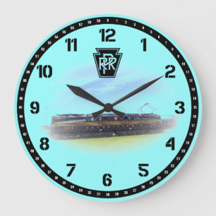 Pennsylvania Railroad GG-1 #4800 Side Uitzicht Grote Klok