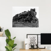 Pennsylvania Railroad Locomotive No. 3863 Poster (Thuiskantoor)