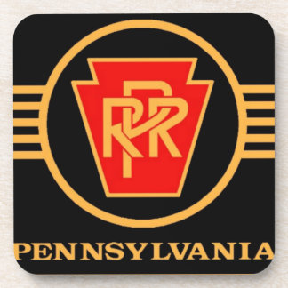 Pennsylvania Railroad Logo, Black en Gold Bier Onderzetter