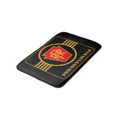 Pennsylvania Railroad Logo, Black & Gold Badmat (Gekanteld)
