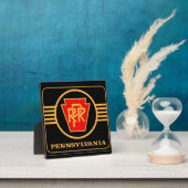 Pennsylvania Railroad Logo, Black & Gold Fotoplaat (Insitu)